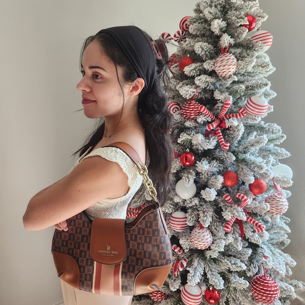 London Fog Brown and Tan Women's Bag